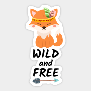 Cute baby fox Sticker